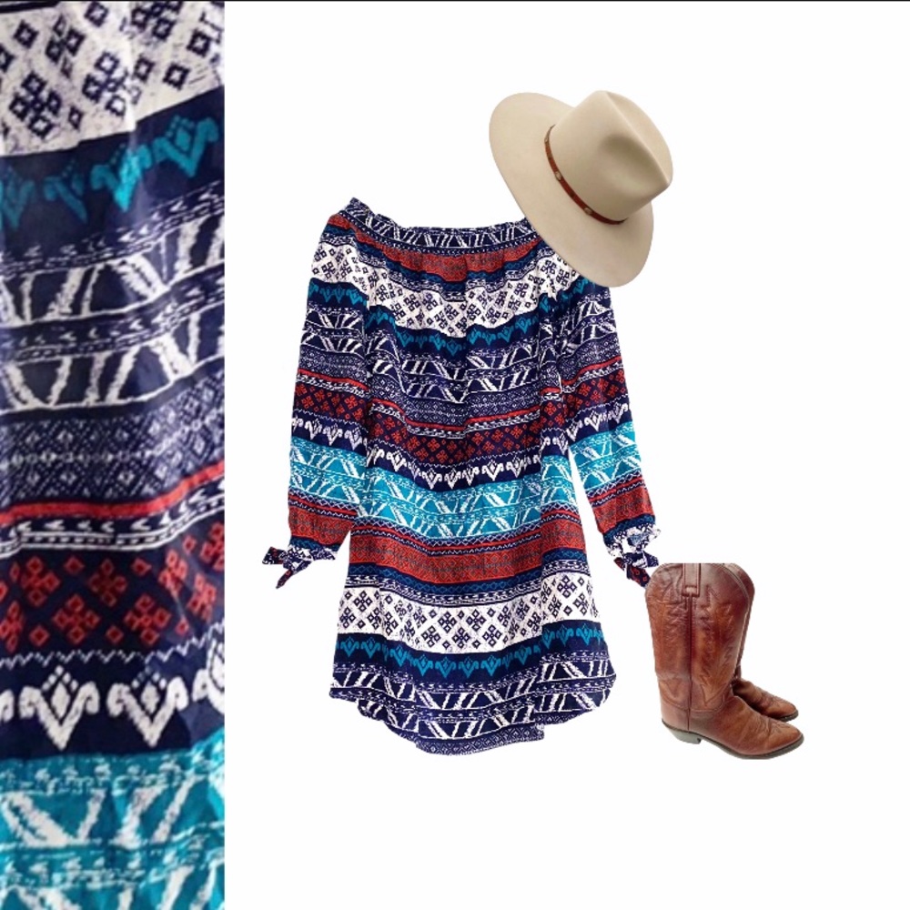 ❤️ Lovely Off the shoulder dress, NEW boho super nice